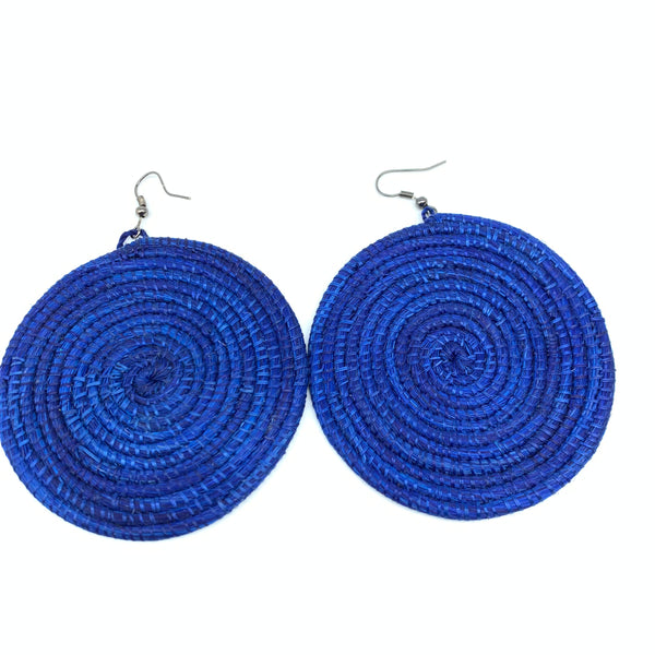 Sisal Earrings-Blue Variation 4