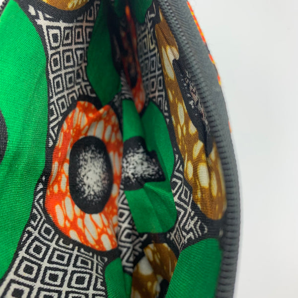 African Print Zoba Zoba Make Up Bag/ Pouch-M Multi Colour 18 - Lillon Boutique