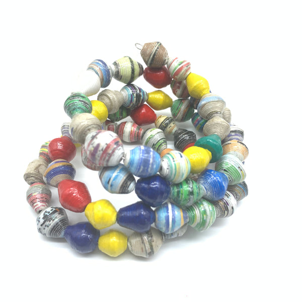 Paper Coil Bracelet-Multi colour 17