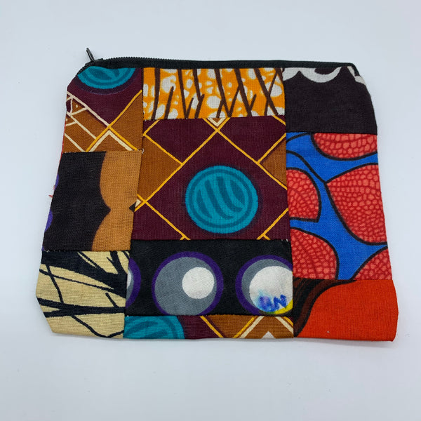 African Print Zoba Zoba Make Up Bag/ Pouch-M Multi Colour 3 - Lillon Boutique