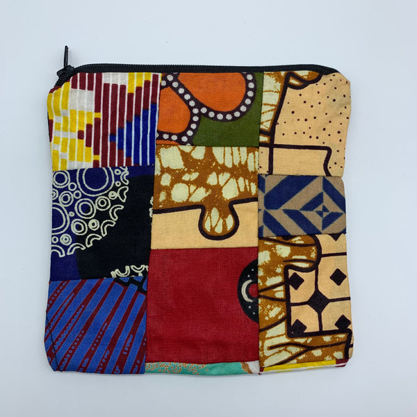 African Print Zoba Zoba Make Up Bag/ Pouch-M Multi Colour 7 - Lillon Boutique