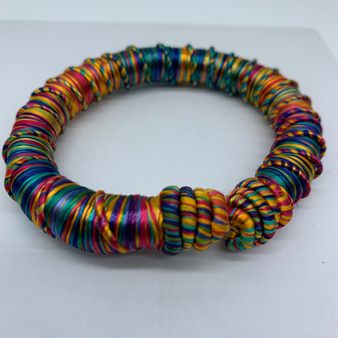 Thread W/Metal Bangle-Multi Colour 2