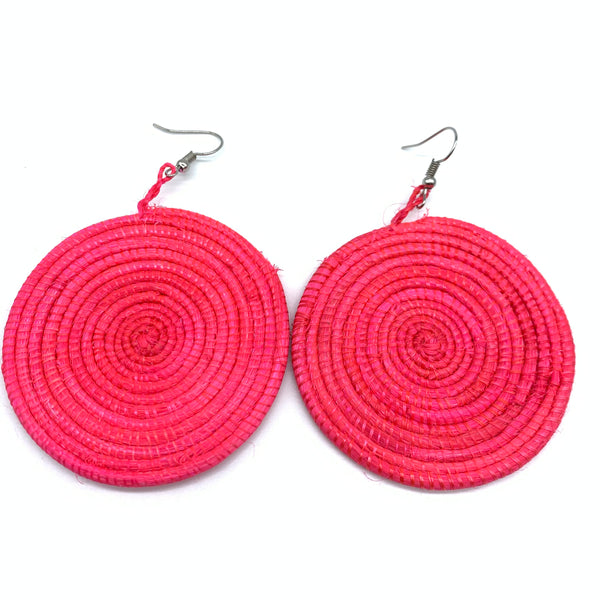Sisal Earrings-Pink Variation 14