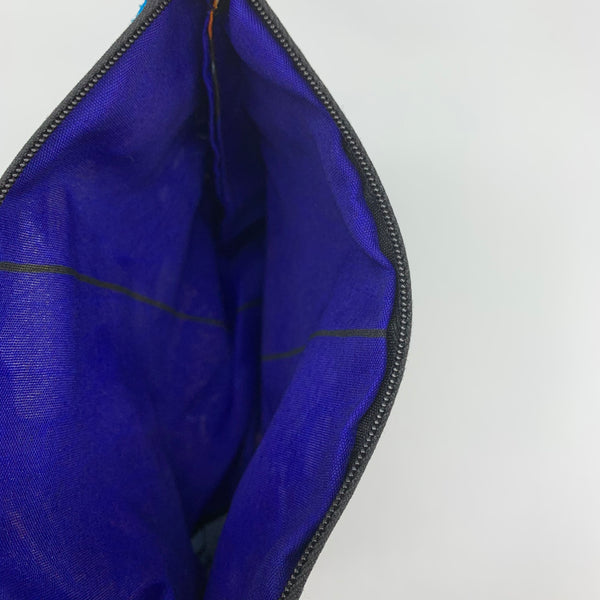 African Print Zoba Zoba Make Up Bag/ Pouch W/Handle-L Multi Colour 1 - Lillon Boutique
