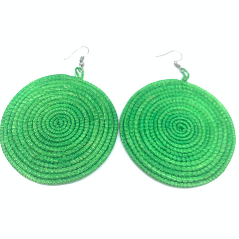 Sisal Earrings- Green 6