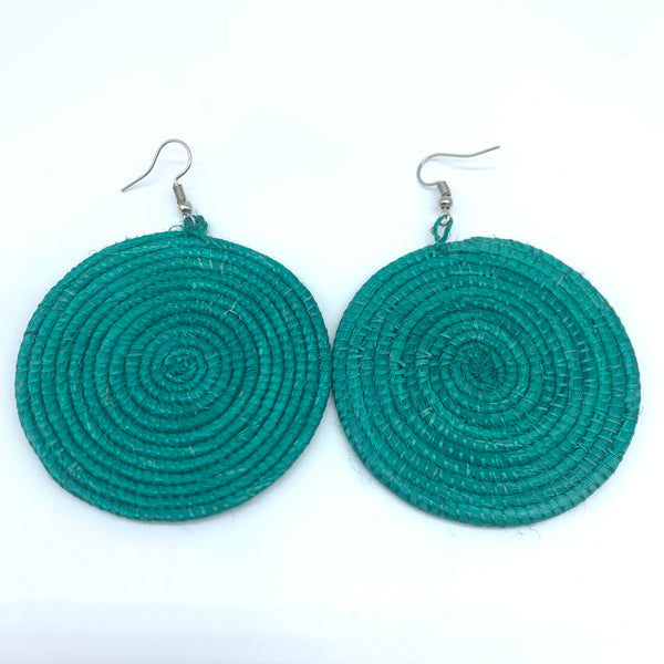 Sisal Earrings- Green 10