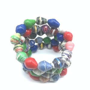 Paper Coil Bracelet-Multi colour 18