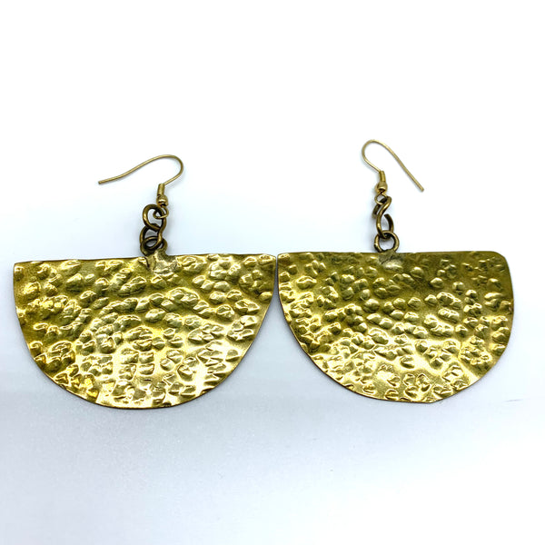 Brass Earrings-Aluna