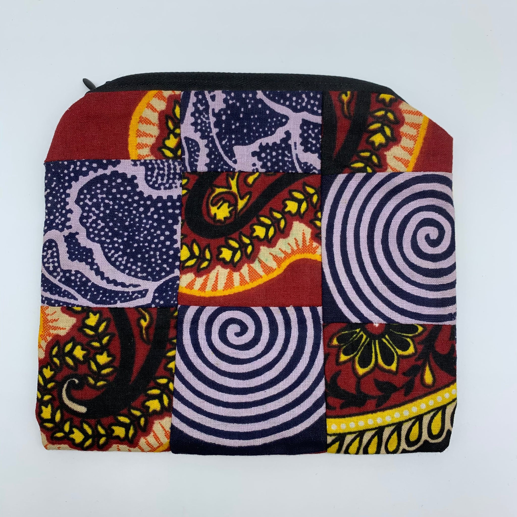 African Print Zoba Zoba Make Up Bag/ Pouch-M Multi Colour 12 - Lillon Boutique