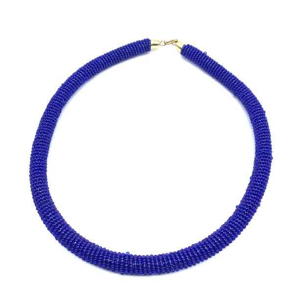 Bead Bangle Necklace- Blue Variation 2