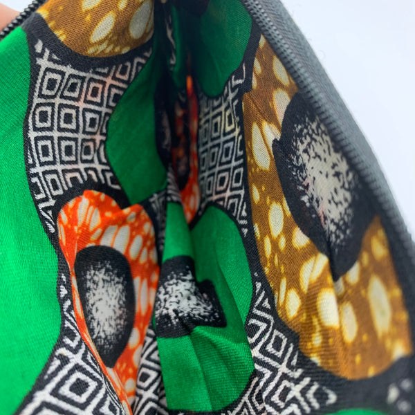 African Print Zoba Zoba Make Up Bag/ Pouch-M Multi Colour 18 - Lillon Boutique