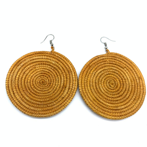 Sisal Earrings-  Light Natural 3