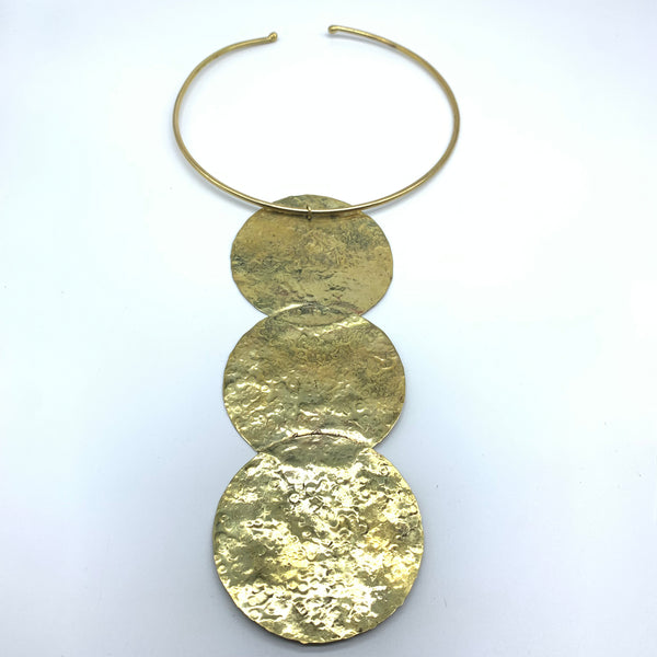 Brass Bangle Necklace-Anya