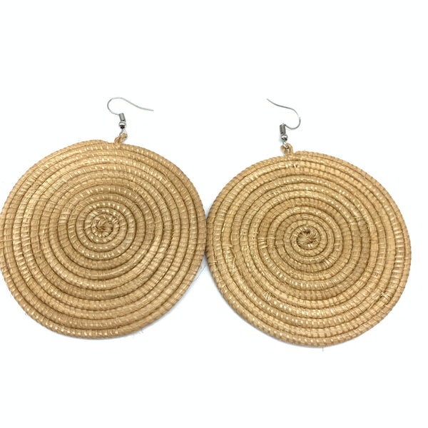 Sisal Earrings- L Taupe