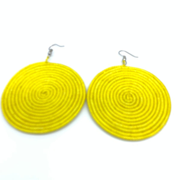 Sisal Earrings Yellow 5