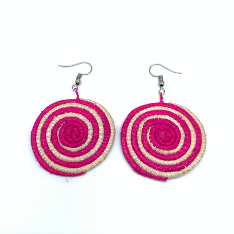 Sisal Earrings- XS Pink Variation 6