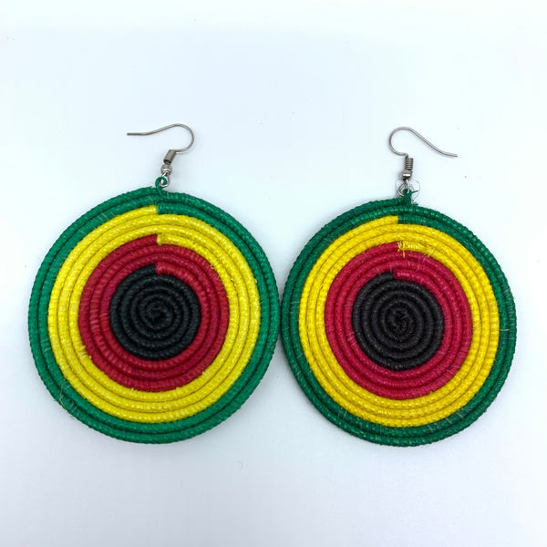 Sisal Earrings- Green 22