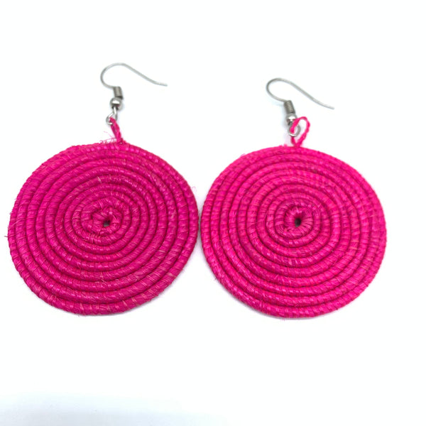 Sisal Earrings- XS Pink Variation 8