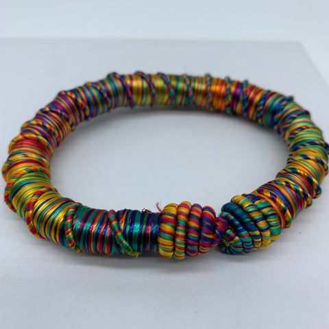 Thread W/Metal Bangle-Multi Colour 6