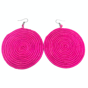 Sisal Earrings-Pink Variation 9