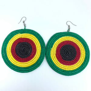 Sisal Earrings- Green 28