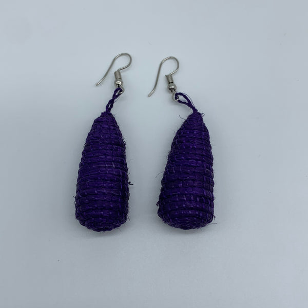 Sisal Earrings- D Purple Variation