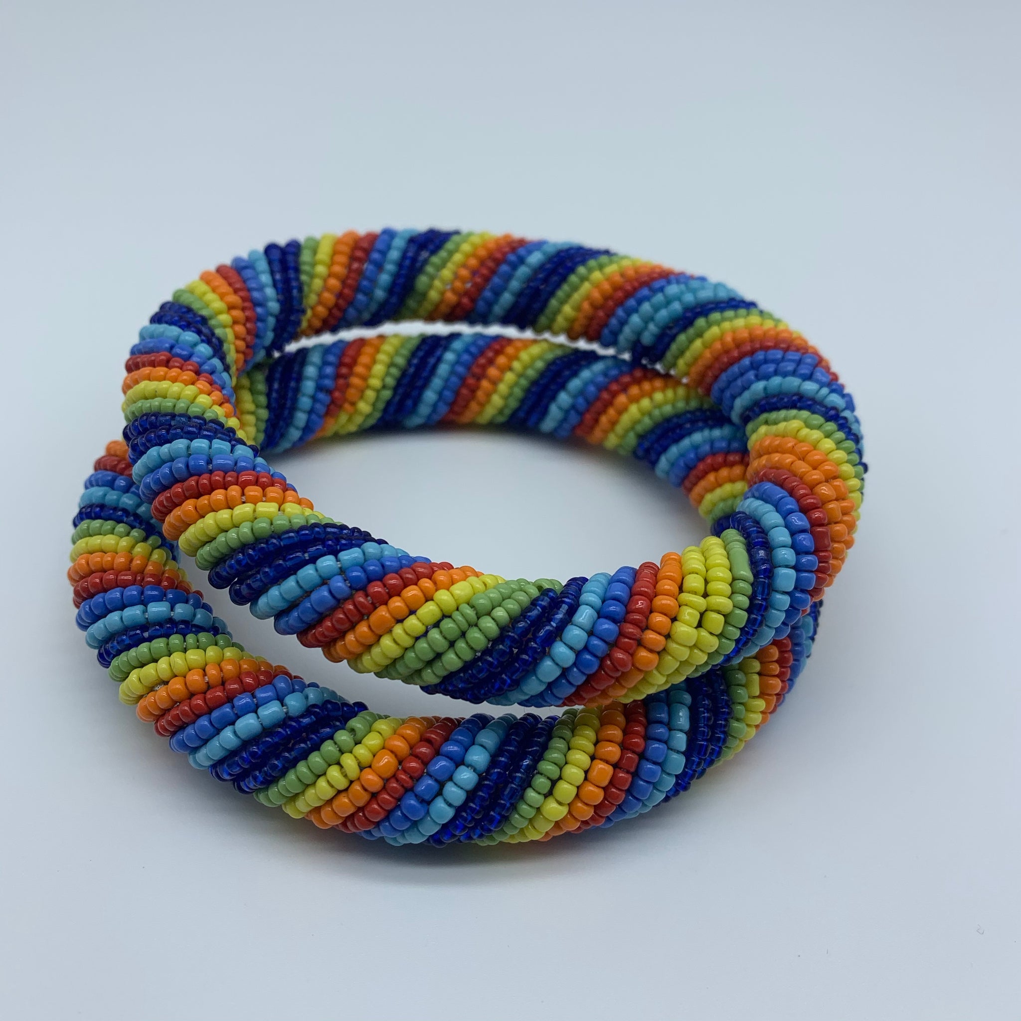 Beaded Bangle-Rainbow Variation - Lillon Boutique