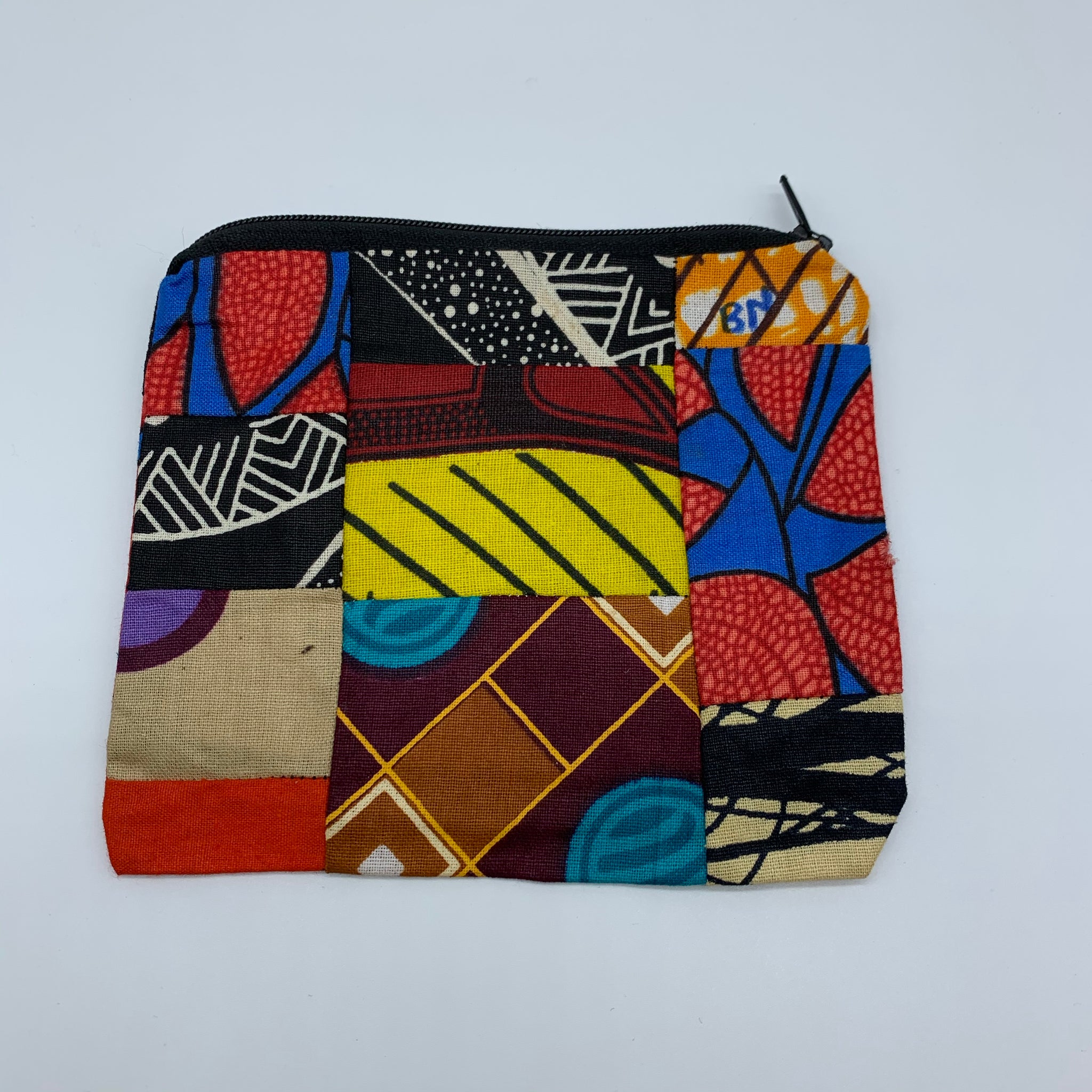 African Print Zoba Zoba Make Up Bag/ Pouch-M Multi Colour 3 - Lillon Boutique