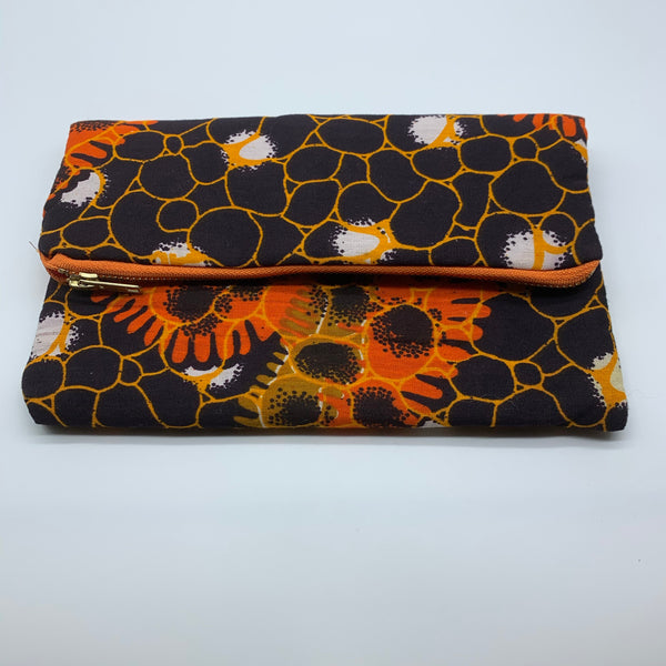 African Print Clutch- S Brown Variation - Lillon Boutique