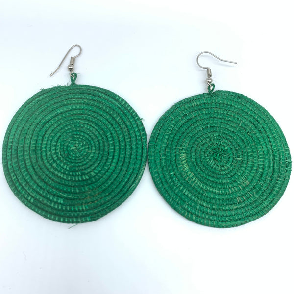 Sisal Earrings- Green 8