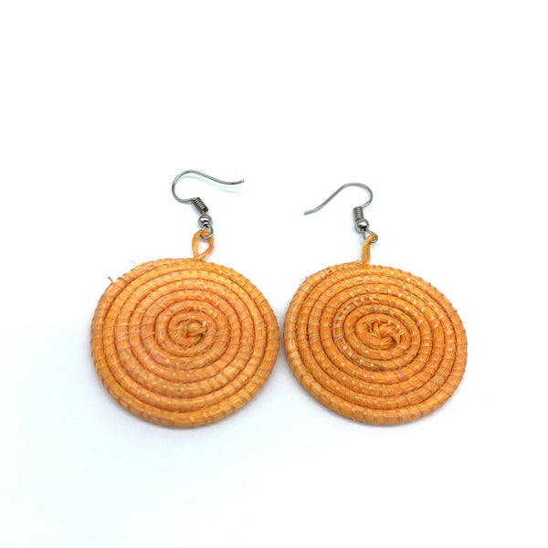 Sisal Earrings- XS Orange Variation 3