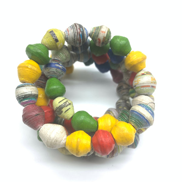 Paper Coil Bracelet-Multi colour 20