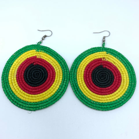 Sisal Earrings- Green 30