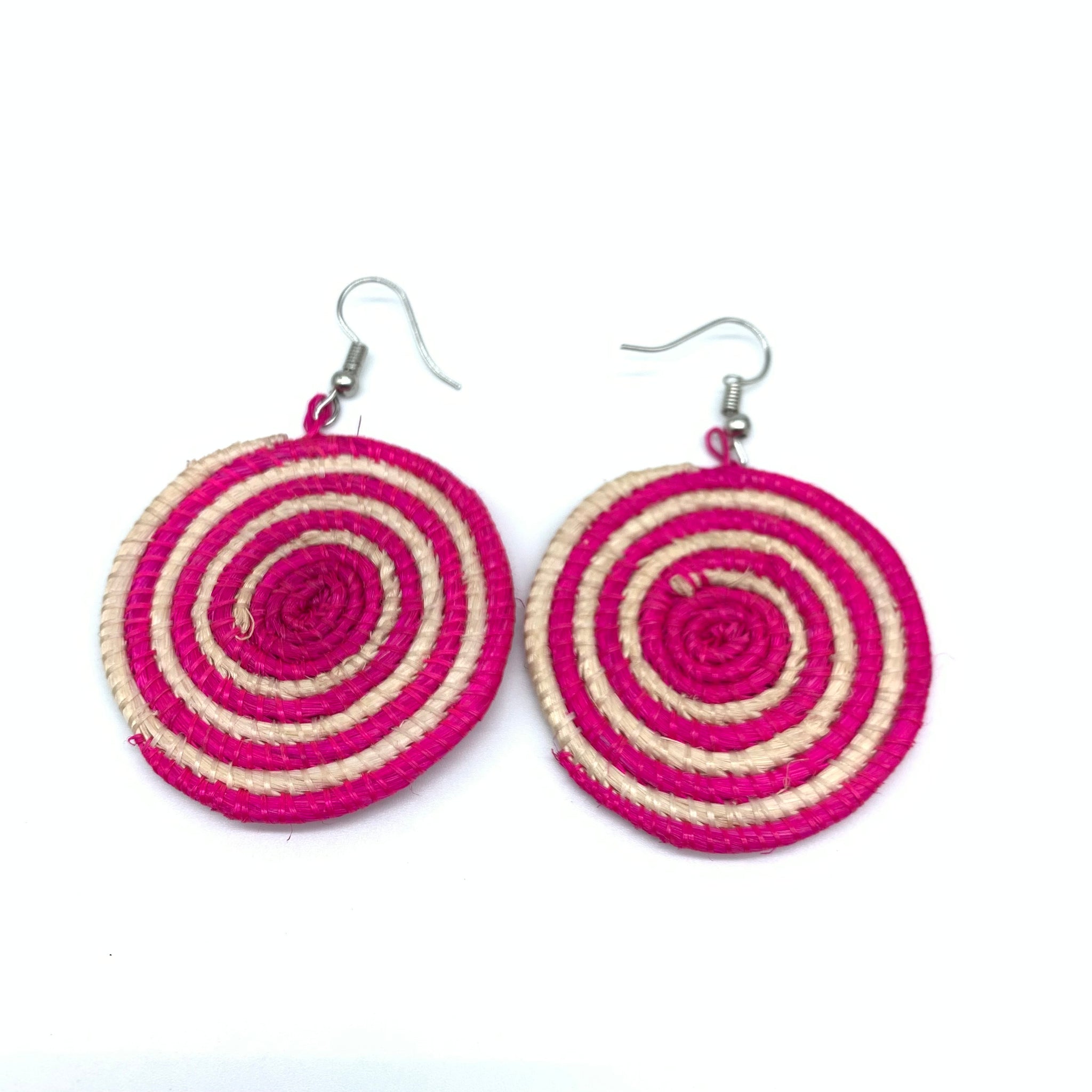 Sisal Earrings- XS Pink Variation 5