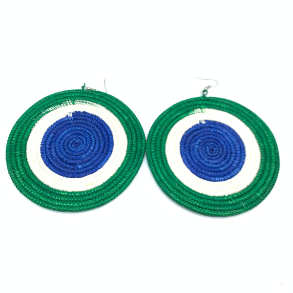 Sisal Earrings- XXL Green 3