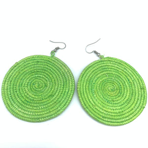 Sisal Earrings- Green 12
