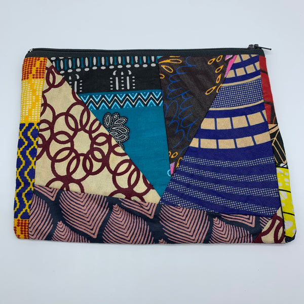 African Print Zoba Zoba Make Up Bag/ Pouch-L Multi Colour 4 - Lillon Boutique