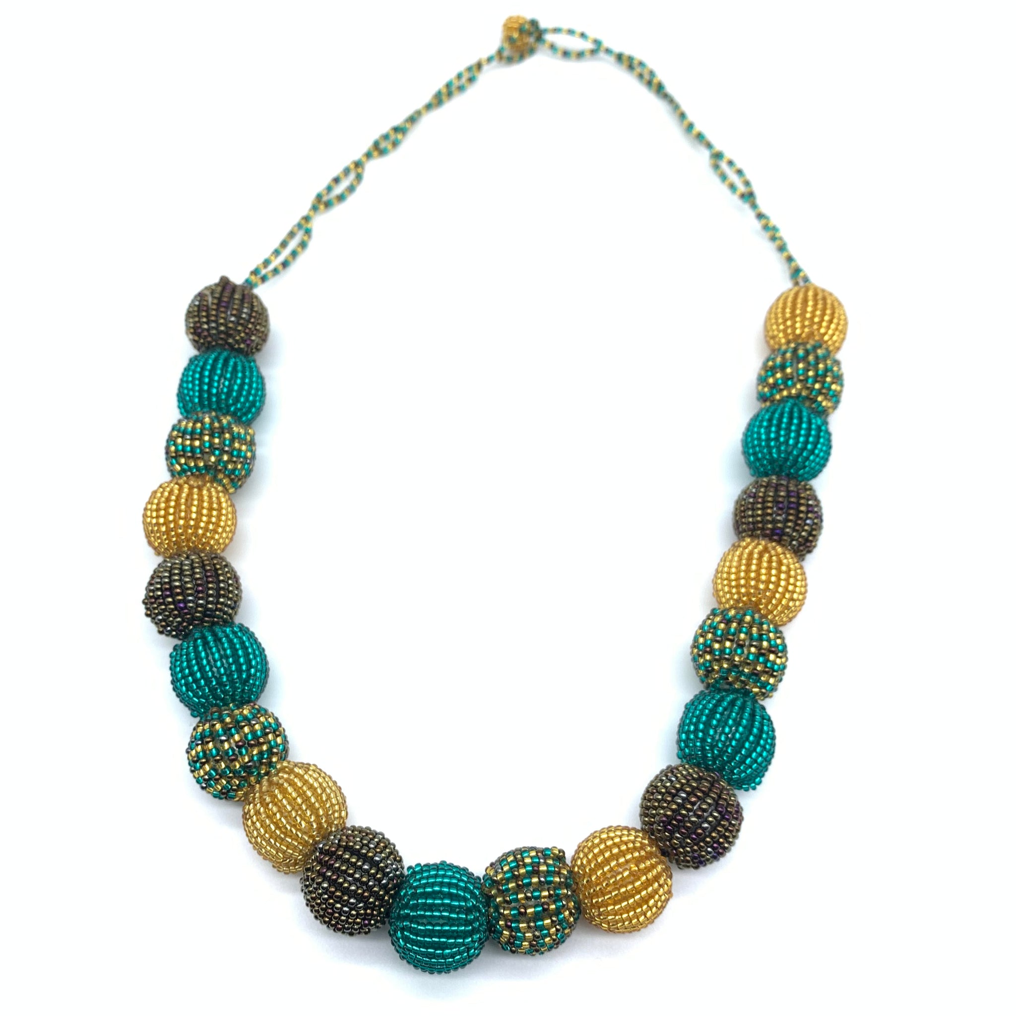 Beaded Necklace- Green Variation
