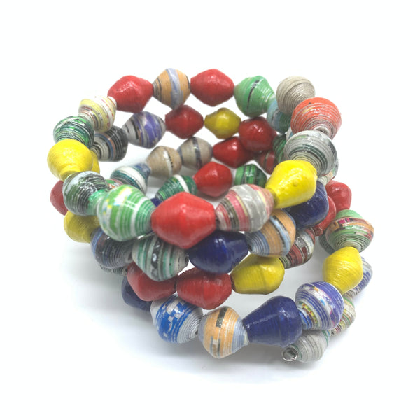 Paper Coil Bracelet-Multi colour 19