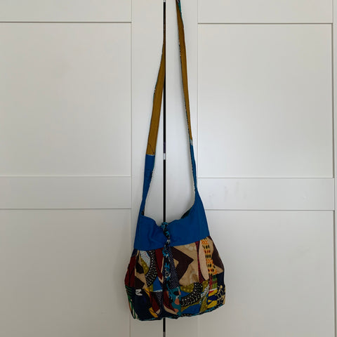 African Print Over Shoulder Bag-  S Zoba Zoba Multi Colour Variation