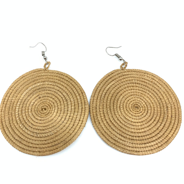 Sisal Earrings-Taupe Variation 5