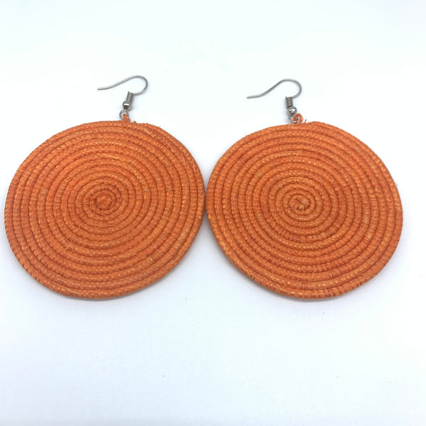 Sisal Earrings-Orange Variation 4