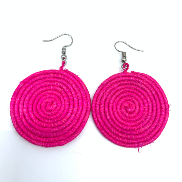 Sisal Earrings- XS Pink Variation 2