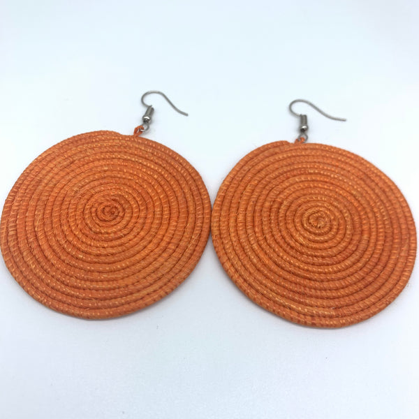 Sisal Earrings-Orange Variation 4