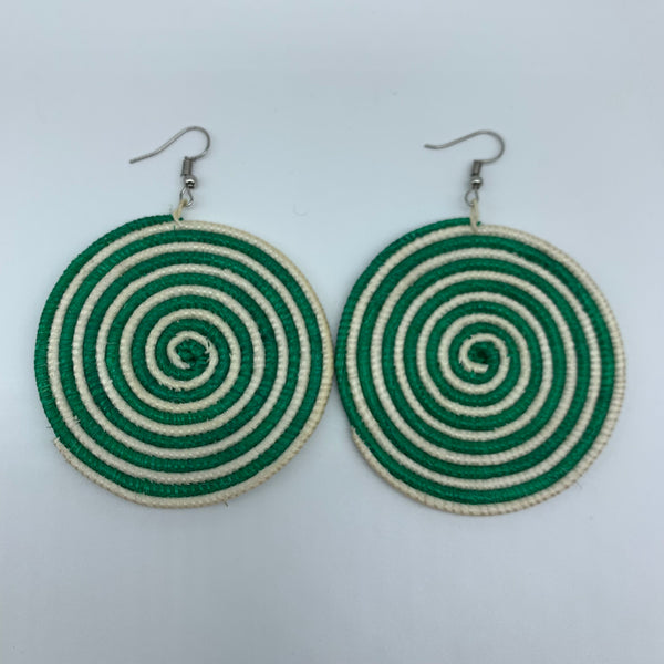 Sisal Earrings- Green 14