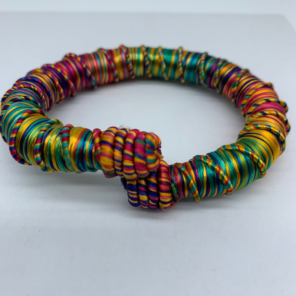 Thread W/Metal Bangle-Multi Colour 4