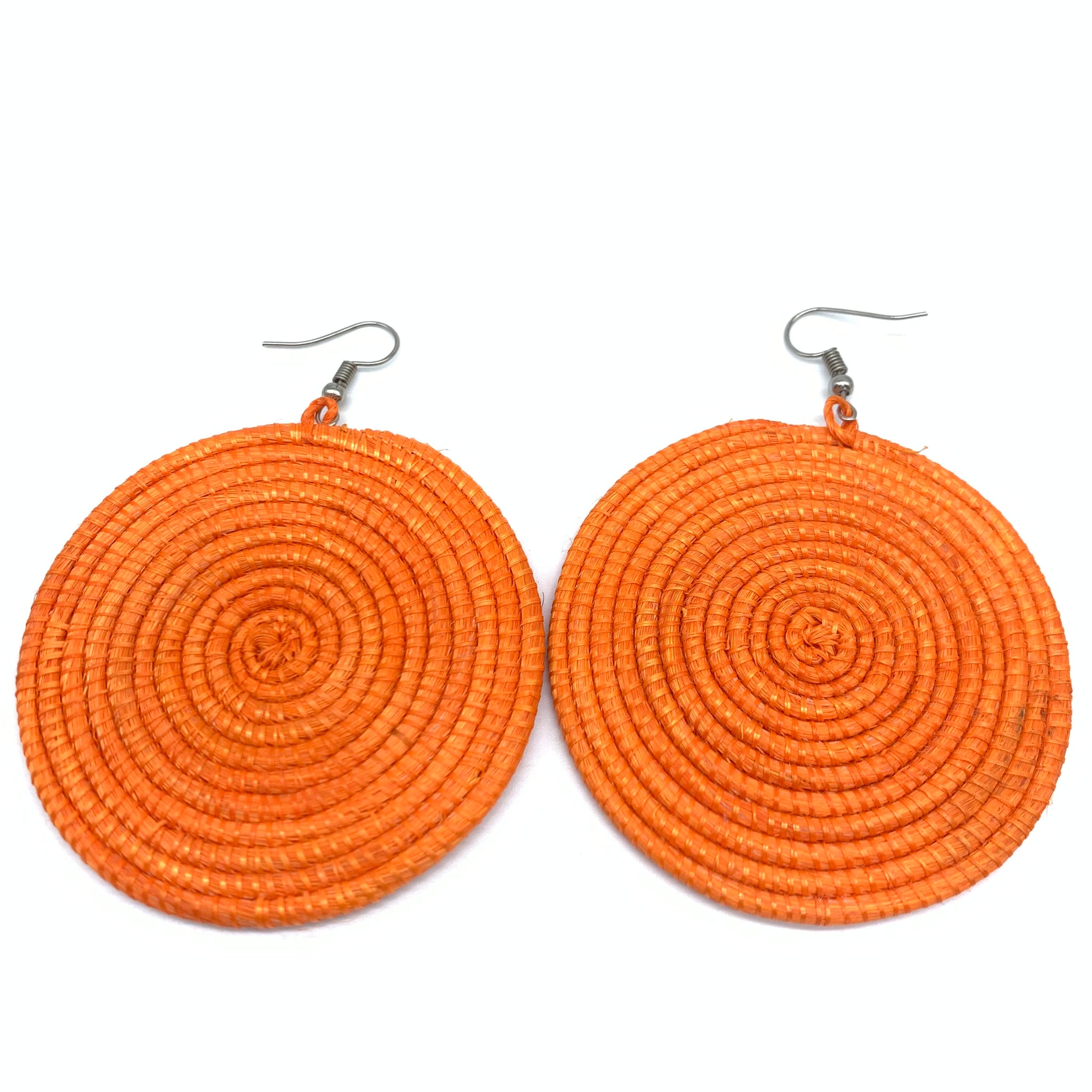 Sisal Earrings-Orange Variation 6