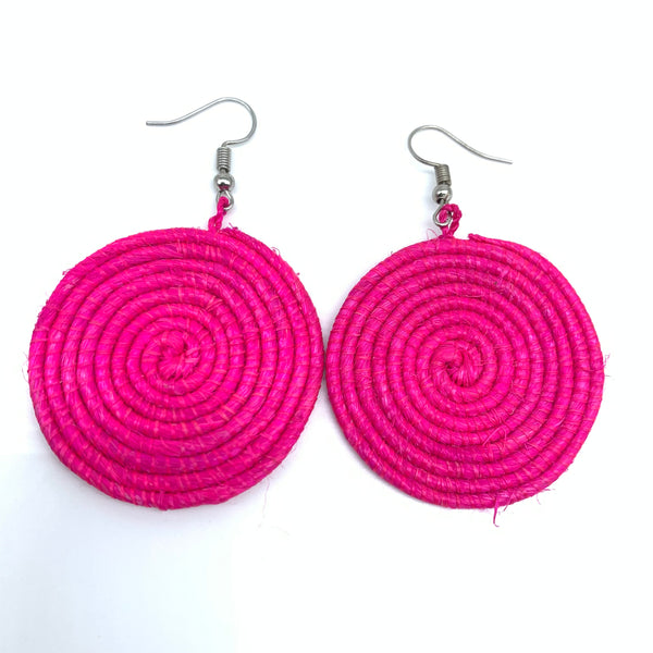 Sisal Earrings- XS Pink Variation 2